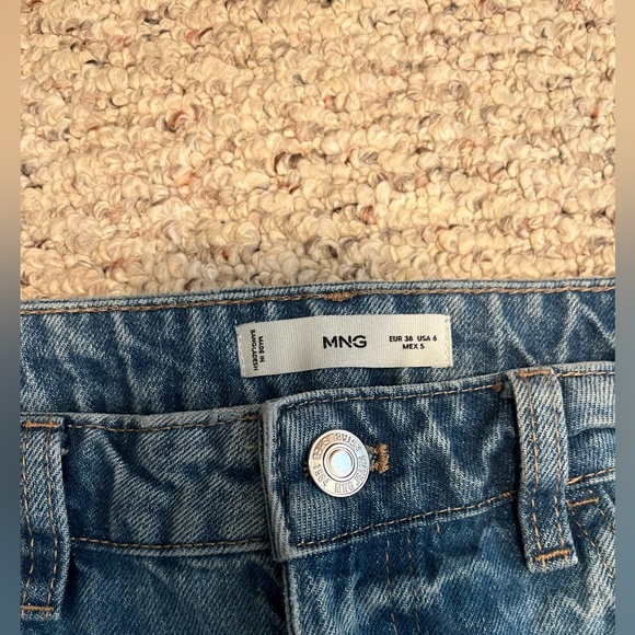 Mango Straight Jeans with Decorative Seams - 6, 28 - Picture 7 of 8